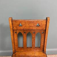 Quality Pair of Oak Hall Chairs by Shoolbred (6 of 7) Quality Pair of Oak Hall Chairs by Shoolbred (6 of 7)