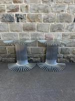 Vintage Mid Century Pair Tubular Chrome Console Tables (1 of 14)