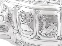 Sterling Silver Three Piece Zodiac Tea Service - Antique Victorian 1882 (15 of 24) Sterling Silver Three Piece Zodiac Tea Service - Antique Victorian 1882 (15 of 24)