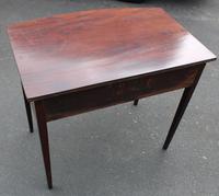 1900's Mahogany Bow Side Table with Drawer (4 of 4) 1900's Mahogany Bow Side Table with Drawer (4 of 4)