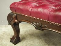 George III Style Mahogany and Leather Upholstered Centre Stool (4 of 8) George III Style Mahogany and Leather Upholstered Centre Stool (4 of 8)