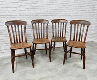 Set of 4 Antique Windsor Lathback Kitchen Chairs (2 of 5) Set of 4 Antique Windsor Lathback Kitchen Chairs (2 of 5)