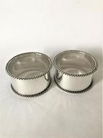 Handsome Pair of Art Deco Silver Plated Napkin Rings (2 of 3) Handsome Pair of Art Deco Silver Plated Napkin Rings (2 of 3)