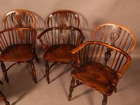 A Set of 4 Yew Tree Windsor Chairs Rockley Workshop (4 of 21) A Set of 4 Yew Tree Windsor Chairs Rockley Workshop (4 of 21)