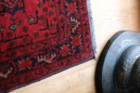 Vintage North West Persian Wool Runner with an all over design upon a red and dark blue ground within multiple borders (2 of 8) Vintage North West Persian Wool Runner with an all over design upon a red and dark blue ground within multiple borders (2 of 8)