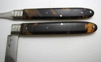 Very Rare George III Sterling Silver Tortoiseshell Interlocking Folding Pocket Knife & Fork, Travelling / Campaign c.1790 Sheffield. (4 of 11) Very Rare George III Sterling Silver Tortoiseshell Interlocking Folding Pocket Knife & Fork, Travelling / Campaign c.1790 Sheffield. (4 of 11)