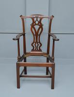 Elegant Chippendale Revival Mahogany Elbow Chair (10 of 13) Elegant Chippendale Revival Mahogany Elbow Chair (10 of 13)