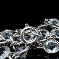 Art Deco Old Cut Paste Silver Full Riviere Necklace (7 of 8) Art Deco Old Cut Paste Silver Full Riviere Necklace (7 of 8)