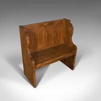 Antique Two Seat Settle, English, Oak, Pine, Ecclesiastic, Pew, Bench, Victorian (5 of 10) Antique Two Seat Settle, English, Oak, Pine, Ecclesiastic, Pew, Bench, Victorian (5 of 10)