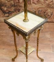 Antique Gilt French Floor Lamp Table (11 of 12) Antique Gilt French Floor Lamp Table (11 of 12)