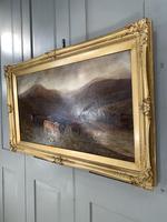 Antique Scottish landscape oil painting with Highland Cattle signed M Allinson 2 of 2 (3 of 10) Antique Scottish landscape oil painting with Highland Cattle signed M Allinson 2 of 2 (3 of 10)