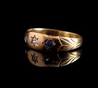Antique Victorian Sapphire & Diamond Ring, 15ct Gold (7 of 12) Antique Victorian Sapphire & Diamond Ring, 15ct Gold (7 of 12)