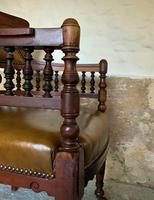 Exceptional 19thc Antique Mahogany Upholstered Library Captains Desk Armchair (3 of 12) Exceptional 19thc Antique Mahogany Upholstered Library Captains Desk Armchair (3 of 12)
