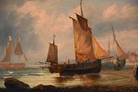 Oil Painting Pair by George Dodgson Callow "A Calm, Mounts Bay" and "On the South Coast" (8 of 9) Oil Painting Pair by George Dodgson Callow "A Calm, Mounts Bay" and "On the South Coast" (8 of 9)