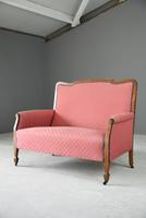 Small Walnut Frame Upholstered Sofa (5 of 12) Small Walnut Frame Upholstered Sofa (5 of 12)