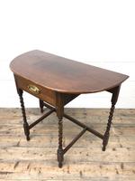 Antique Oak Demi-lune Console Table (9 of 14) Antique Oak Demi-lune Console Table (9 of 14)