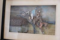 Diorama of Two Racehorses Jumping (3 of 8) Diorama of Two Racehorses Jumping (3 of 8)