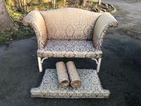 Antique English Small Upholstered Sofa (8 of 8) Antique English Small Upholstered Sofa (8 of 8)
