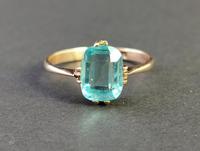 Vintage Art Deco Blue Zircon Solitaire Ring, 9ct Gold (2 of 9) Vintage Art Deco Blue Zircon Solitaire Ring, 9ct Gold (2 of 9)