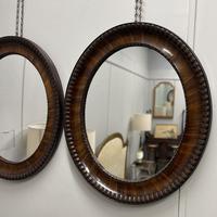 Pair of Oval Rosewood Pier Mirrors (5 of 5) Pair of Oval Rosewood Pier Mirrors (5 of 5)