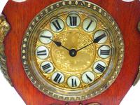 Antique French Mahogany & Ormolu Boulle Mantel Clock Shield Boulle Case. (3 of 7) Antique French Mahogany & Ormolu Boulle Mantel Clock Shield Boulle Case. (3 of 7)