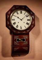 An Interesting Drop Dial American Wall Clock, Second Half 19th century. (6 of 12) An Interesting Drop Dial American Wall Clock, Second Half 19th century. (6 of 12)