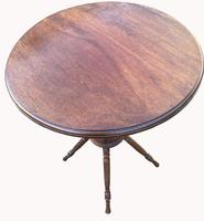 Lovely Circular Walnut Arts & Crafts Wine Table (6 of 6) Lovely Circular Walnut Arts & Crafts Wine Table (6 of 6)