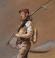 Oil Painting Pair by H.T Dennis "Somerset Labourers" (4 of 8) Oil Painting Pair by H.T Dennis "Somerset Labourers" (4 of 8)