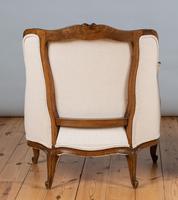 Large French Louis XV Style Walnut Bergere Upholstered Armchair (7 of 11) Large French Louis XV Style Walnut Bergere Upholstered Armchair (7 of 11)