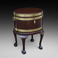 George III Mahogany Lead Lined Wine Cooler