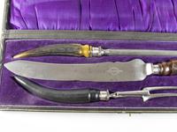 Antique Antler Handled Carving Set (5 of 7) Antique Antler Handled Carving Set (5 of 7)