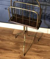 Victorian Brass & Oak Revolving Paper Rack by William Tonks (5 of 7) Victorian Brass & Oak Revolving Paper Rack by William Tonks (5 of 7)