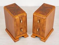 Superb Pair of Walnut Art Deco Bedside Cabinets (4 of 6) Superb Pair of Walnut Art Deco Bedside Cabinets (4 of 6)