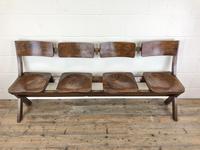 Antique Victorian Elm Four Seater Bench (2 of 12) Antique Victorian Elm Four Seater Bench (2 of 12)