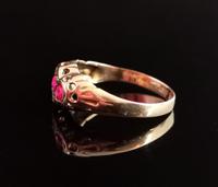 Antique Ruby Paste & Diamond Ring, 9ct Gold (10 of 13) Antique Ruby Paste & Diamond Ring, 9ct Gold (10 of 13)
