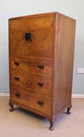 Art Deco Style Figured Walnut Tallboy (2 of 8) Art Deco Style Figured Walnut Tallboy (2 of 8)