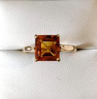 Vintage 9ct Gold Citrine Solitaire Ring Size Q (3 of 8) Vintage 9ct Gold Citrine Solitaire Ring Size Q (3 of 8)