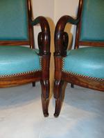 Pair French Empire mahogany elbow chairs (2 of 9) Pair French Empire mahogany elbow chairs (2 of 9)