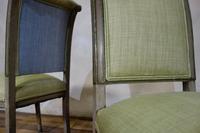 Pair of French Painted Louis XVI Style Side Chairs (9 of 12) Pair of French Painted Louis XVI Style Side Chairs (9 of 12)