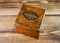 Single Amboyna French Tea Caddy c.1880 (3 of 11) Single Amboyna French Tea Caddy c.1880 (3 of 11)
