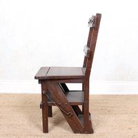 Oak Metamorphic Library Chair Ladder Steps Arts Crafts (10 of 12) Oak Metamorphic Library Chair Ladder Steps Arts Crafts (10 of 12)