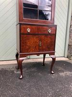 Antique Slim Figured Walnut Bookcase (10 of 12) Antique Slim Figured Walnut Bookcase (10 of 12)