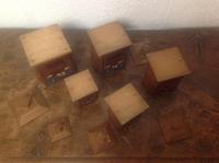 Rare Set of French Art Deco Solid Oak Graduated Kitchen Storage Jars for Coffee, Flour, Salt, 9 in French of Course (5 of 6) Rare Set of French Art Deco Solid Oak Graduated Kitchen Storage Jars for Coffee, Flour, Salt, 9 in French of Course (5 of 6)
