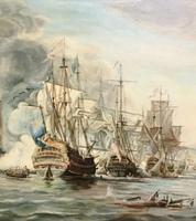 Battle of Trafalgar Marine Seascape Oil Painting (3 of 4) Battle of Trafalgar Marine Seascape Oil Painting (3 of 4)
