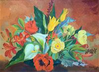 Stunning Original 1960s Vintage / Retro Floral Still Life Oil on Canvas Painting (2 of 11) Stunning Original 1960s Vintage / Retro Floral Still Life Oil on Canvas Painting (2 of 11)