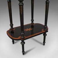 Antique Napoleon III Side Table, French, Etagere, Burr Walnut, Sewing c.1870 (12 of 12) Antique Napoleon III Side Table, French, Etagere, Burr Walnut, Sewing c.1870 (12 of 12)