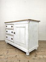 Distressed Antique Pine Cupboard with Painted Base (8 of 10) Distressed Antique Pine Cupboard with Painted Base (8 of 10)