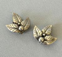 Pair of John Lauritzen Danish Silver Earrings