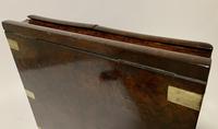 Victorian Burr Walnut Brass Bound Desktop Stationery Cabinet (15 of 15) Victorian Burr Walnut Brass Bound Desktop Stationery Cabinet (15 of 15)