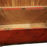 Regency Red Leather Camphorwood Trunk (7 of 8) Regency Red Leather Camphorwood Trunk (7 of 8)